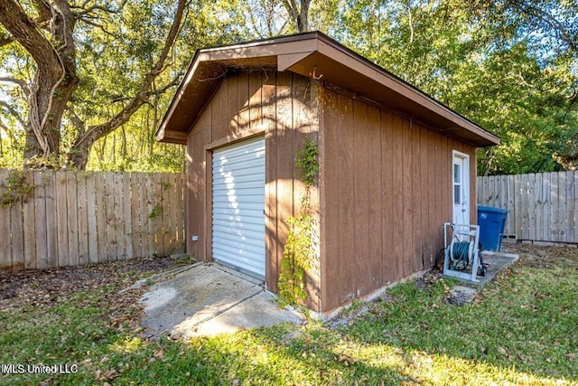 view of outbuilding