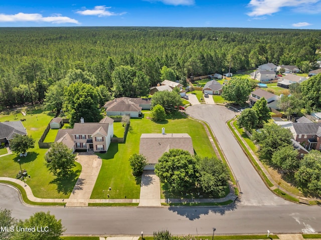 20 Lakeview Dr, Ocean Springs, MS 39564 - aerial perspective of suburban area featuring a forest