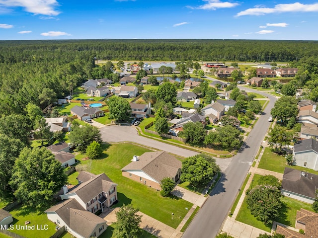 20 Lakeview Dr, Ocean Springs, MS 39564 - aerial perspective of suburban area featuring a forest