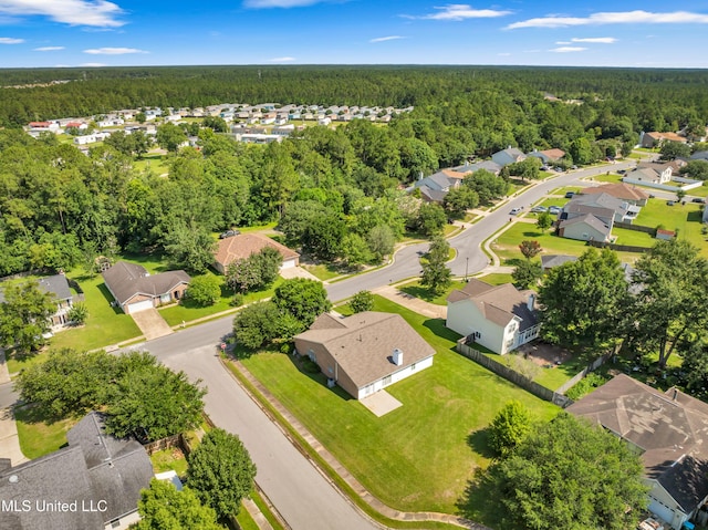 20 Lakeview Dr, Ocean Springs, MS 39564 - aerial perspective of suburban area featuring a forest