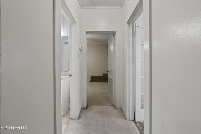 2900 7th Ave, Gulfport, MS 39501 - hall with attic access and light carpet