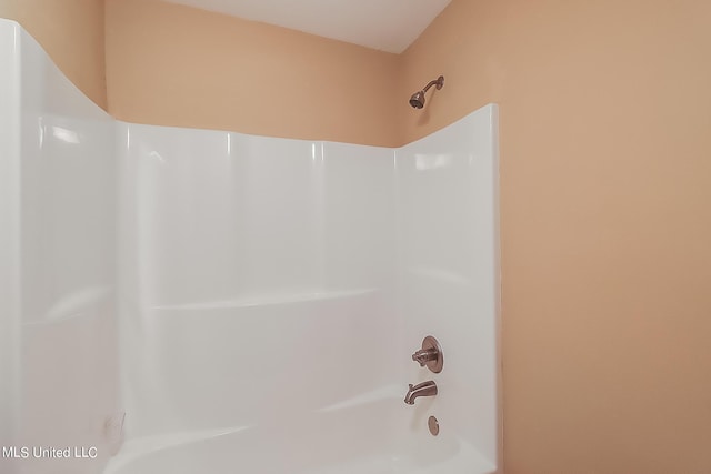 bathroom featuring bathing tub / shower combination