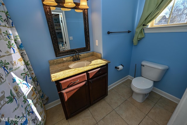 4111 Sir Thopas Dr, Southaven, MS 38654 - bathroom with tile patterned flooring, vanity, and toilet