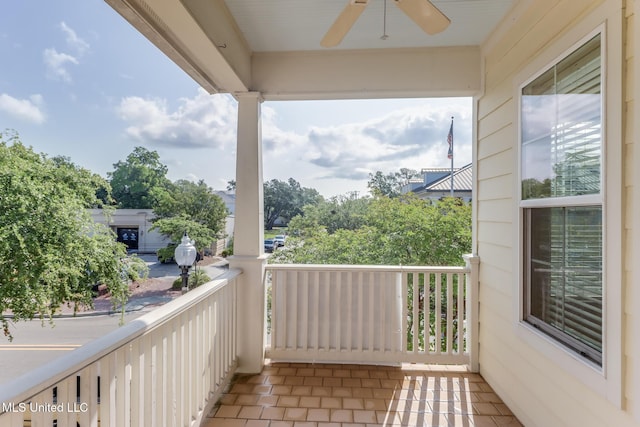200 Jeff Davis Ave Unit 8, Long Beach, MS 39560 - balcony with ceiling fan