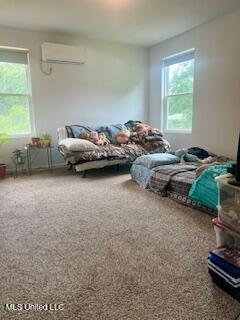152 Bexley Rd, Lucedale, MS 39452 - bedroom with a wall mounted air conditioner and carpet