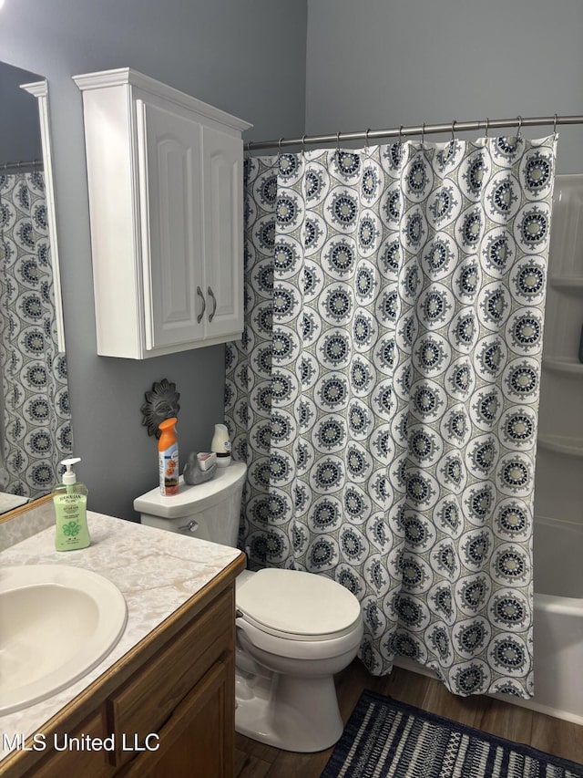 1720 Barracuda Dr, Gautier, MS 39553 - bathroom with vanity, wood finished floors, and toilet