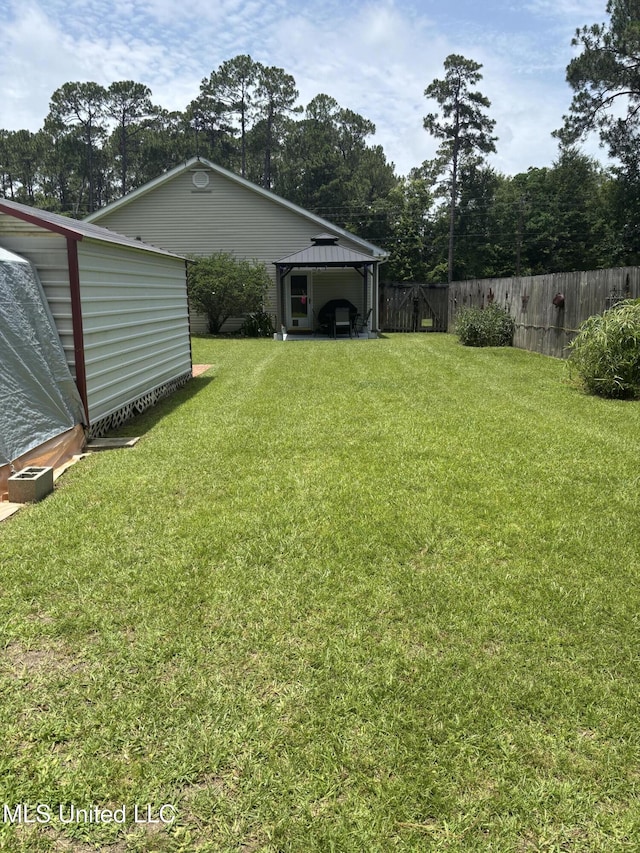 1720 Barracuda Dr, Gautier, MS 39553 - view of yard featuring a gazebo