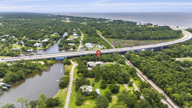 417 4th Ave, Pass Christian, MS 39571 - bird's eye view of a nearby body of water and a notable bridge