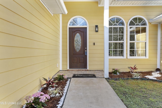 view of entrance to property