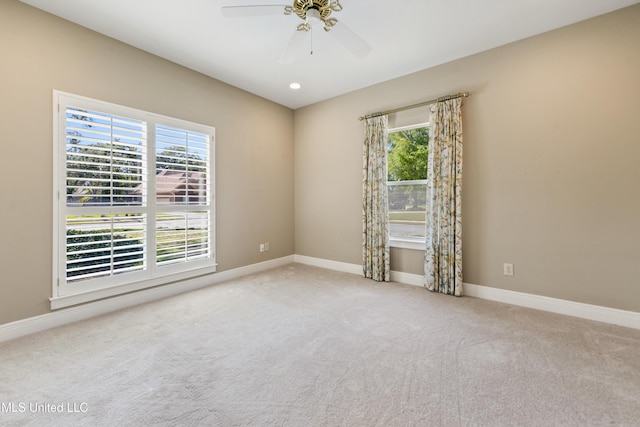 426 Carmargue Ln, Biloxi, MS 39531 - carpeted empty room featuring a ceiling fan and baseboards