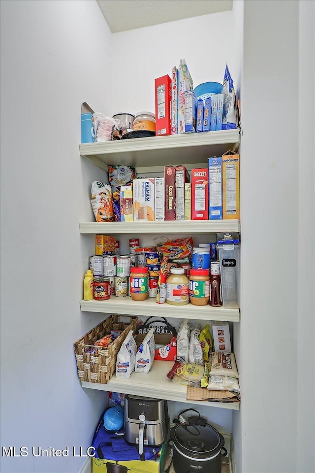 view of pantry