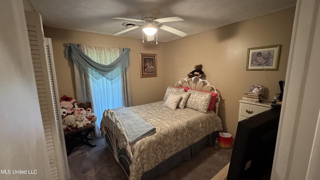 211 Boyd St, Ridgeland, MS 39157 - carpeted bedroom featuring ceiling fan