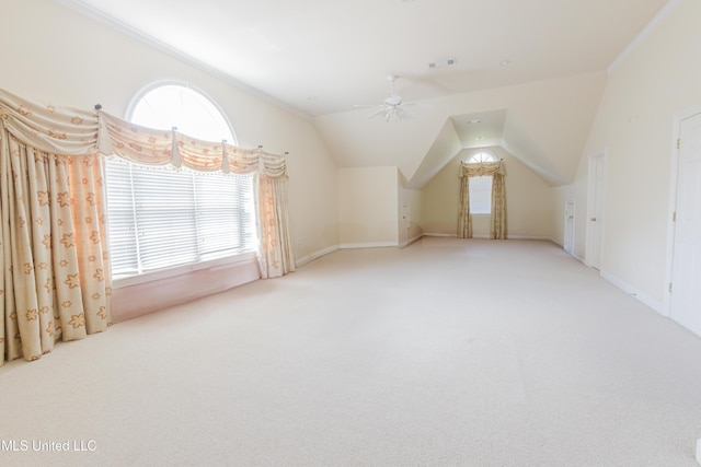 104 Overbrook Hl, Ridgeland, MS 39157 - bonus room featuring carpet, plenty of natural light, ceiling fan, and lofted ceiling