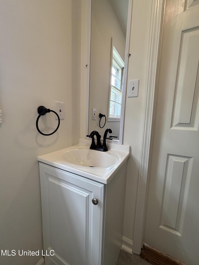 bathroom featuring vanity
