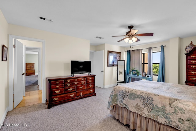 1130 Beach Blvd Unit 503, Biloxi, MS 39530 - bedroom featuring carpet, baseboards, and ceiling fan