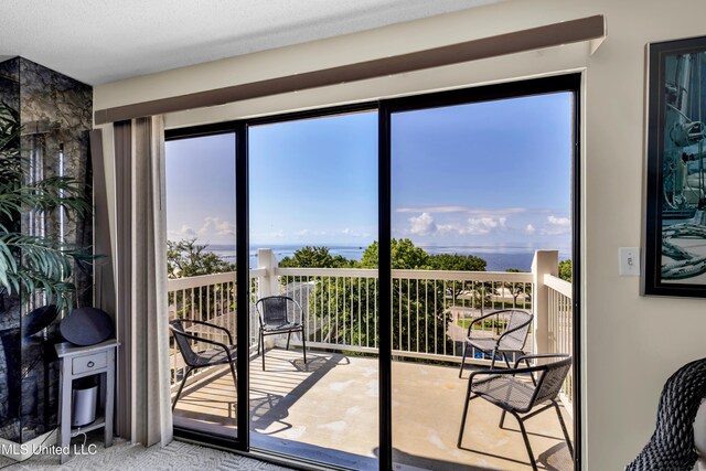 1130 Beach Blvd Unit 503, Biloxi, MS 39530 - doorway to outside with a water view
