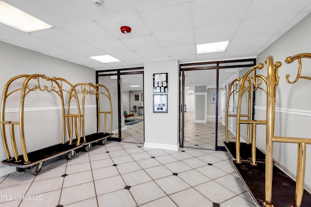 1130 Beach Blvd Unit 503, Biloxi, MS 39530 - interior space featuring a drop ceiling and baseboards