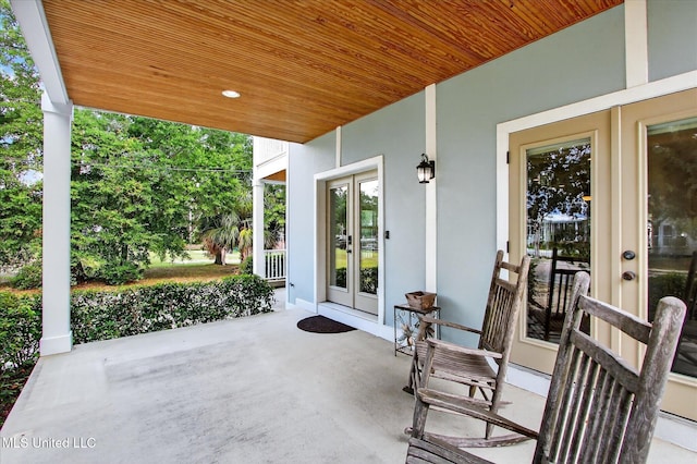 631 2nd St, Gulfport, MS 39501 - view of patio / terrace with french doors