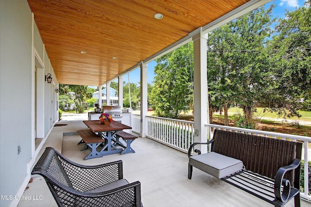 631 2nd St, Gulfport, MS 39501 - view of patio / terrace featuring grilling area