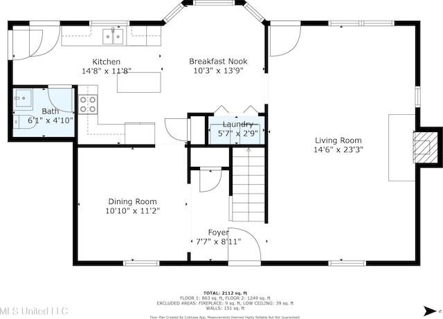 7465 Davidson Rd, Olive Branch, MS 38654 - room layout