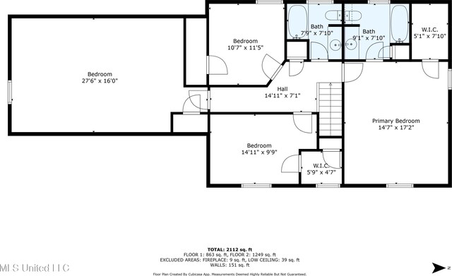 7465 Davidson Rd, Olive Branch, MS 38654 - floor plan / room layout