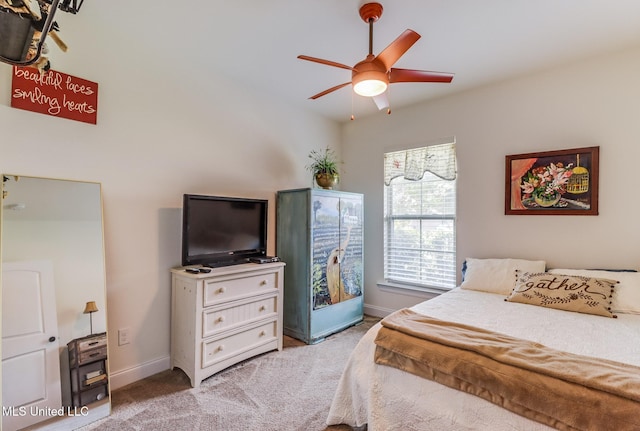 2018 Pelican Cir, Long Beach, MS 39560 - bedroom featuring carpet floors, baseboards, and a ceiling fan