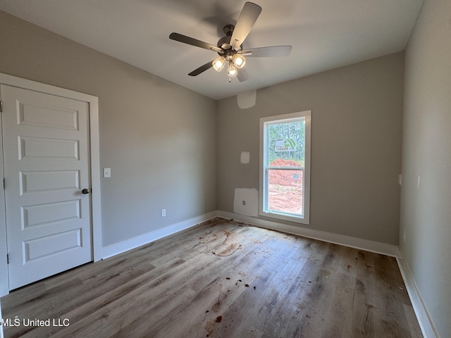 158 Walter Jones Rd, Mendenhall, MS 39114 - unfurnished room with wood finished floors and ceiling fan