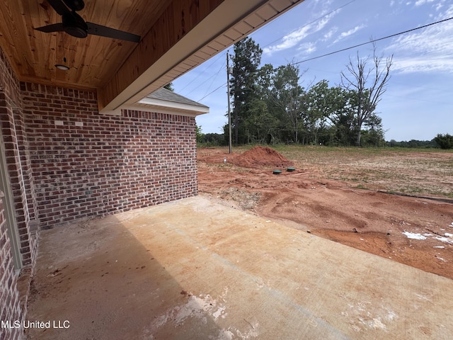 158 Walter Jones Rd, Mendenhall, MS 39114 - view of patio / terrace featuring a ceiling fan
