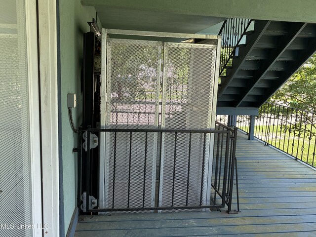 6327 Pontiac Dr, Kiln, MS 39556 - wooden deck featuring stairs