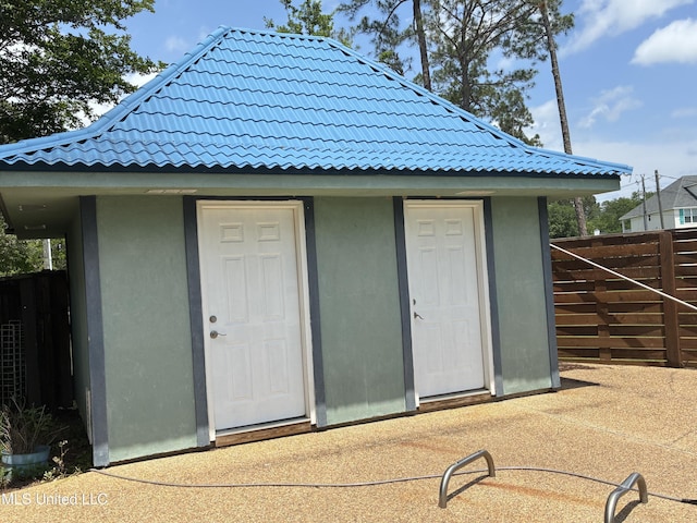 6327 Pontiac Dr, Kiln, MS 39556 - view of outbuilding with an outbuilding and fence