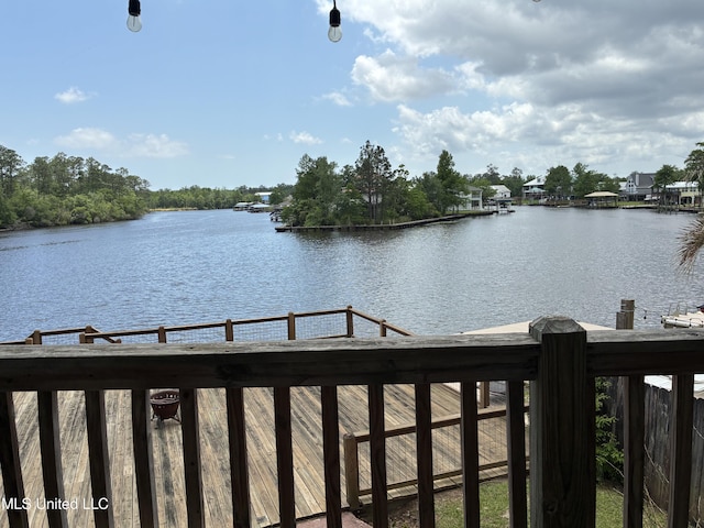 6327 Pontiac Dr, Kiln, MS 39556 - property view of water with a dock
