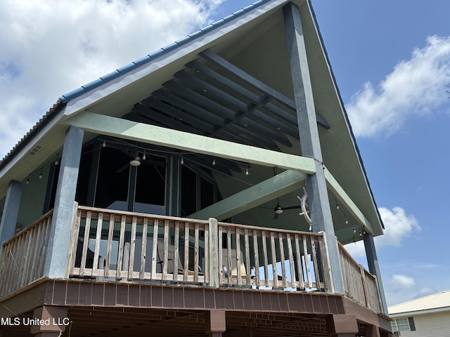6327 Pontiac Dr, Kiln, MS 39556 - view of property exterior featuring a ceiling fan