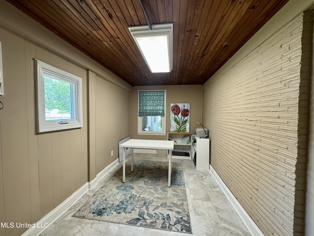 2293 Elm St, Hernando, MS 38632 - office space with wooden ceiling and baseboards