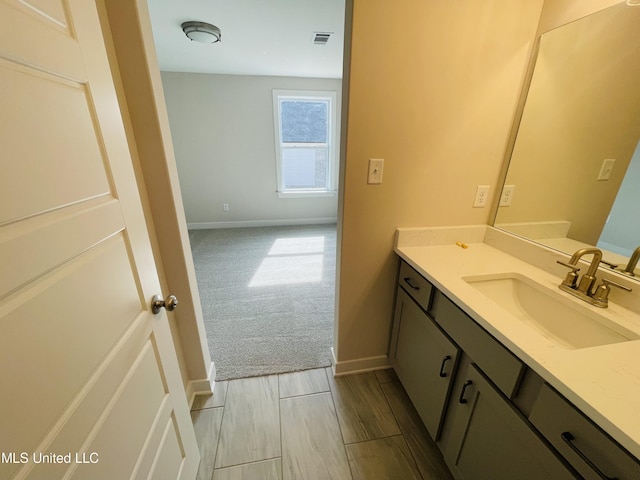 bathroom with vanity