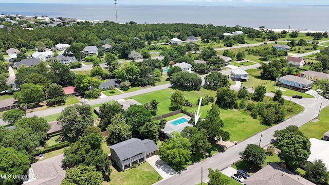 120 Pitcher Pt, Long Beach, MS 39560 - aerial view of residential area featuring a large body of water