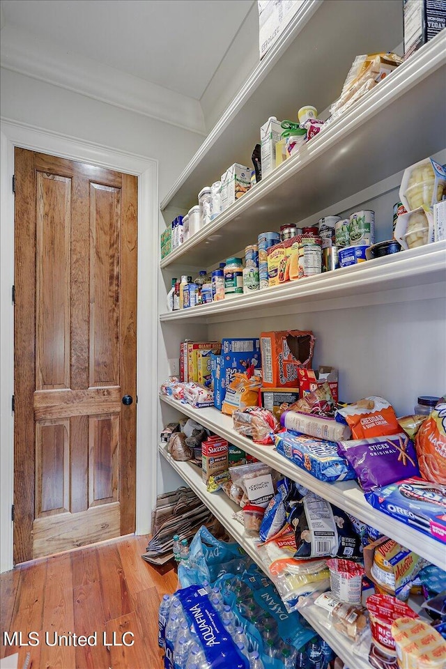 view of pantry