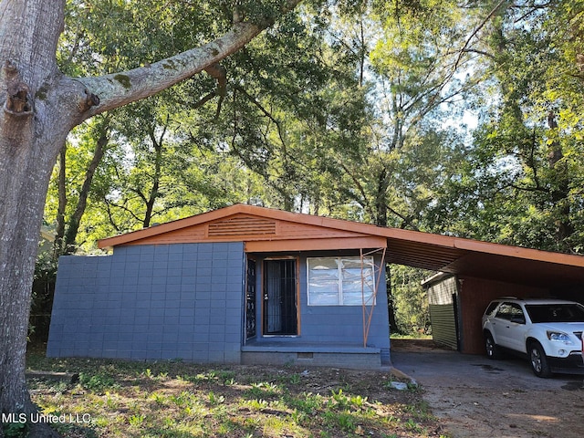 view of ranch-style home