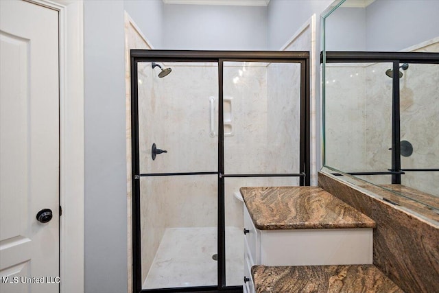 bathroom with walk in shower