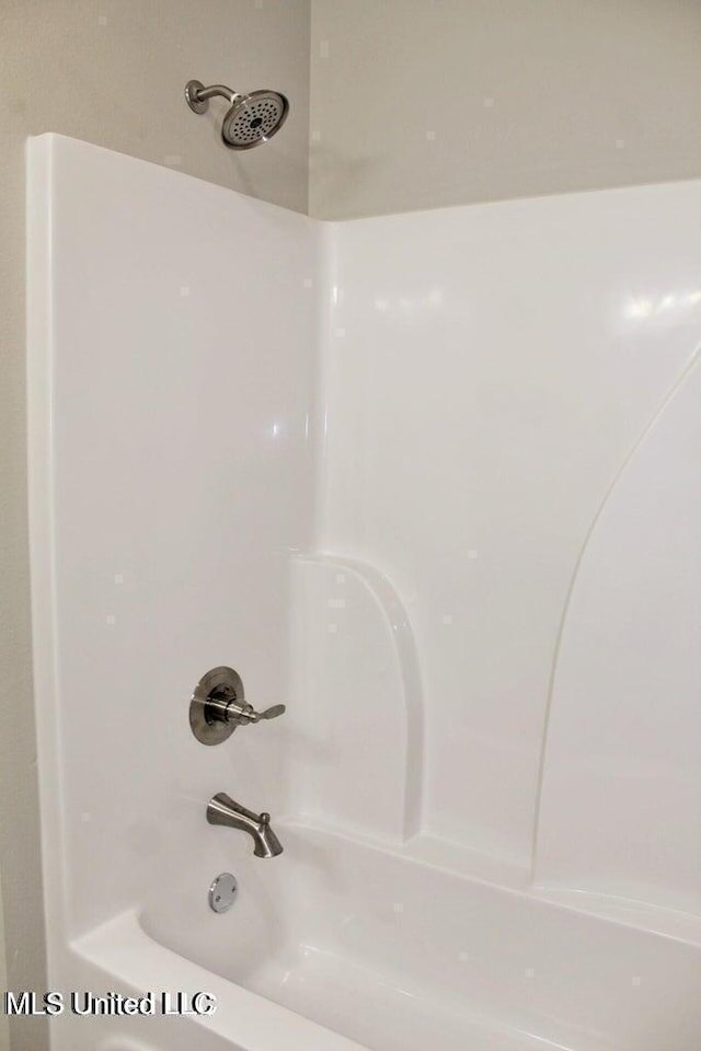 interior space with  shower combination