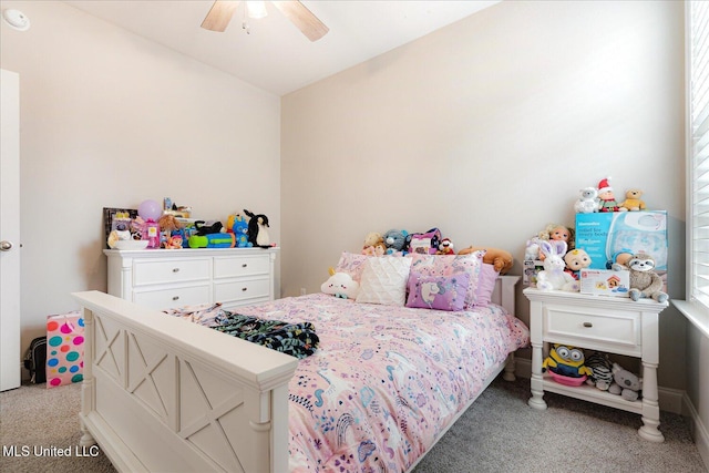 4943 W Margarette Cir, Olive Branch, MS 38654 - carpeted bedroom featuring a ceiling fan