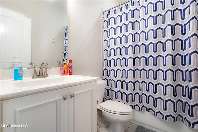 4943 W Margarette Cir, Olive Branch, MS 38654 - full bath featuring toilet, vanity, and tile patterned flooring
