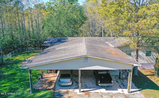 exterior space featuring a front lawn