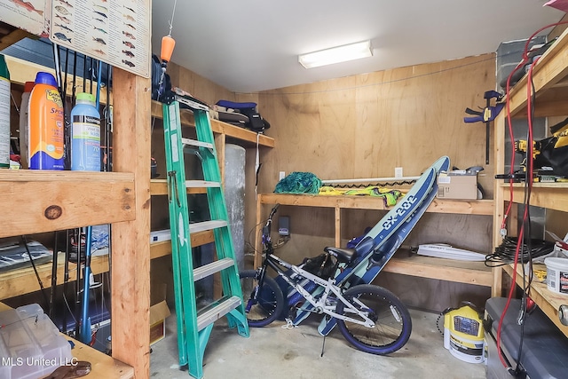 view of storage room