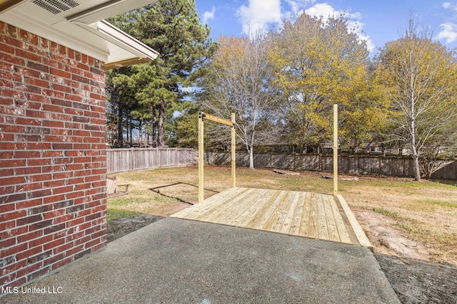 view of patio / terrace featuring a deck