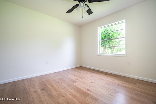 18 Crossgates Dr, Brandon, MS 39042 - unfurnished room featuring baseboards, ceiling fan, and light wood-style flooring