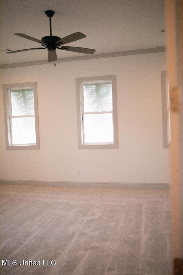 256 Arbor Trl, Brandon, MS 39047 - carpeted empty room featuring ceiling fan and baseboards