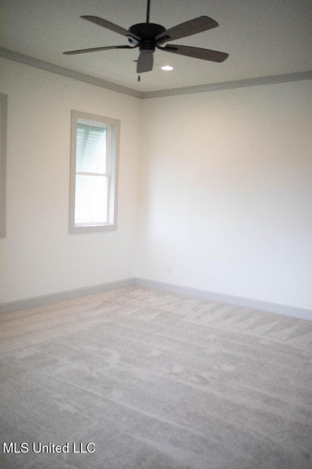 256 Arbor Trl, Brandon, MS 39047 - spare room featuring a ceiling fan and baseboards