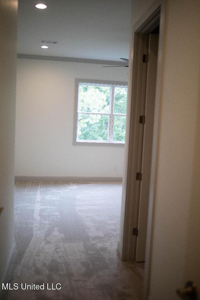 256 Arbor Trl, Brandon, MS 39047 - hallway featuring recessed lighting, carpet flooring, and baseboards