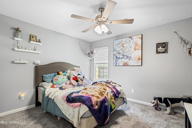 275 Magnolia Gardens Dr, Hernando, MS 38632 - bedroom with carpet flooring and a ceiling fan