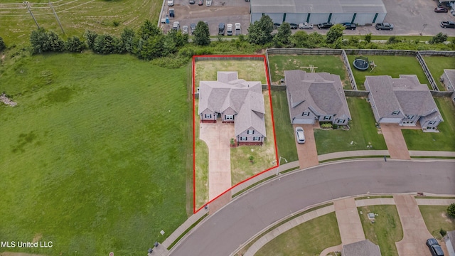 275 Magnolia Gardens Dr, Hernando, MS 38632 - aerial view of residential area featuring property parcel outlined